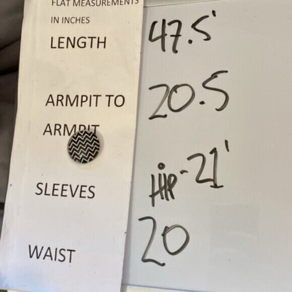 Luna white and gray dress size small - Picture 16 of 16